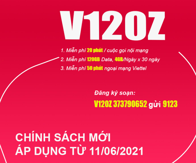 Điều kiện để đăng ký gói V120Z