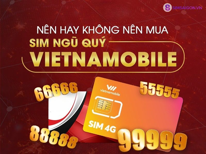 Bạn hoàn toàn có thể chọn được sim Vietnamobile ngũ quý chứa con số 4, 7